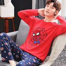 Load image into Gallery viewer, Yidanna long sleeve pijama cotton pajamas set for male plus size sleep clothing casual nightie sleepwear men pyjamas suit autumn