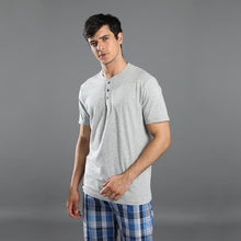 Load image into Gallery viewer, Plus Size 130kg 100% cotton pyjamas men Sleepwear pijamas hombre Short sleeve casual men homewear pajamas sets for male